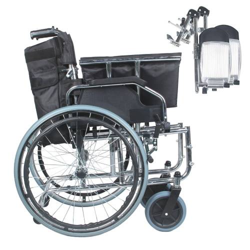 Wheelchair B/W With Leg Elevator 22" 951 Wheelchair B/W With Leg Elevator 22" 951