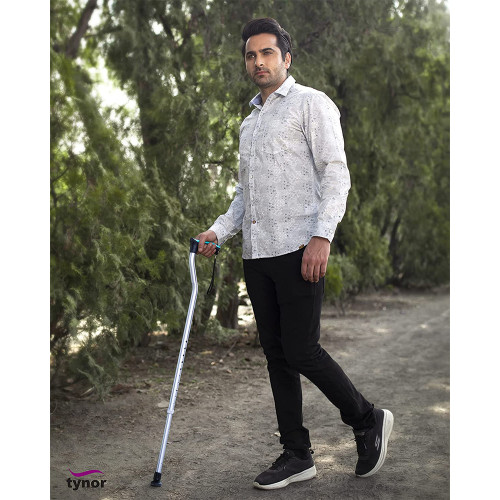 Tynor Alum Walking Stick Silver L07 Tynor Alum Walking Stick Silver L07