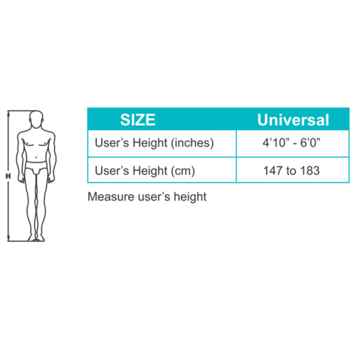 Tynor Alum Walking Stick Silver L07 Tynor Alum Walking Stick Silver L07