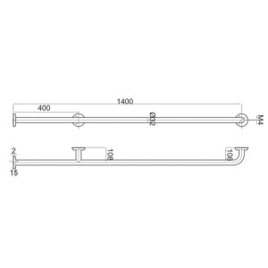 سبيس مقبض حمام ستيل FS-145 سبيس مقبض حمام ستيل FS-145