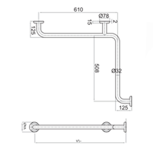 سبيس مقبض حمام أبيض FS-129 سبيس مقبض حمام أبيض FS-129