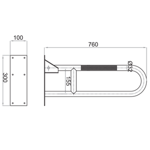 سبيس مقبض حمام ستانلس SB-138 سبيس مقبض حمام ستانلس SB-138