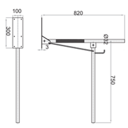 سبيس مقبض حمام ستيل FS-135