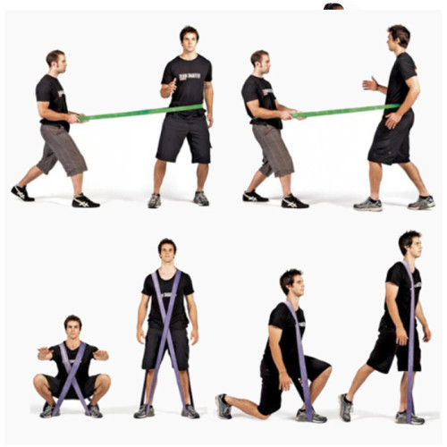 SPACARE Rubber Exercise Loop Set of 6