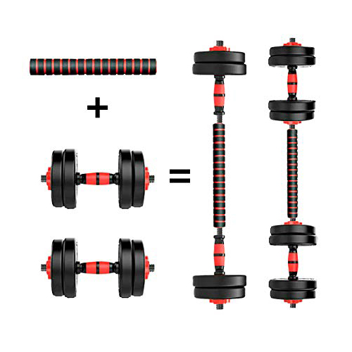 سباكير مجموعة اثقال دامبلز مع بار 10 كجم