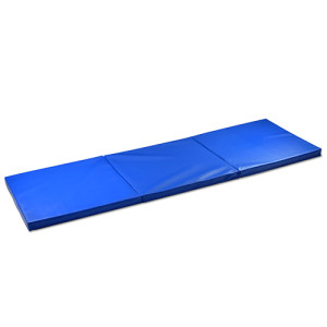 SPACARE Exercise Mat Blue 3 Folds 180x61x4cm