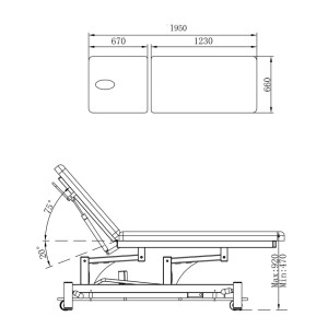 COINFYCARE Electric Massage And Physiotherapy Table 2 Functions EL02