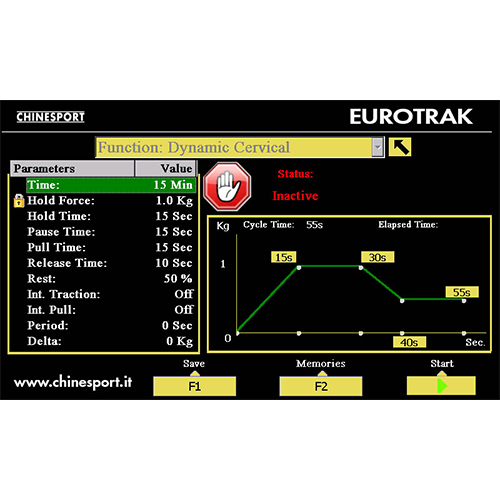سرير مع جهاز وحدة شد الفقرات شاينسبورت ايطالي