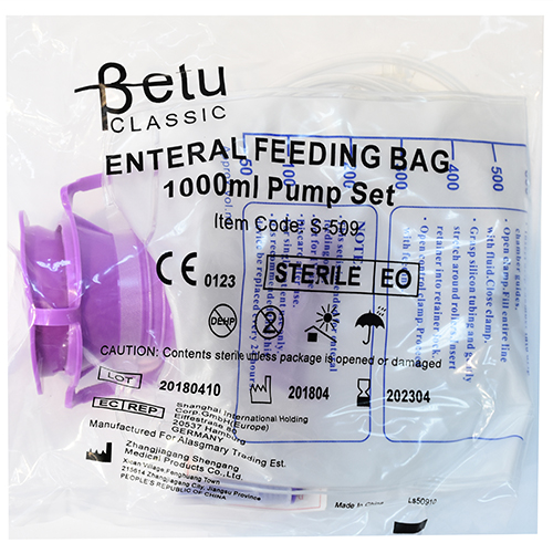 كيس مغذي لمضخة 509 عبوة 1000مل كيس مغذي لمضخة 509 عبوة 1000مل