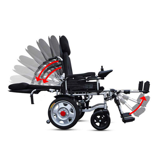 موفاكير كرسي متحرك كهربائي ظهر متحرك ورافع ارجل