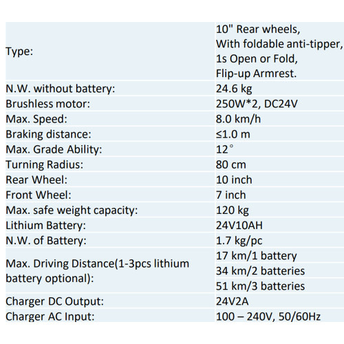 كرسي متحرك كهربائي خفيف ايديال 18 بوصة