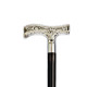 Luxury wooden cane with a silver-plated brass handle 620