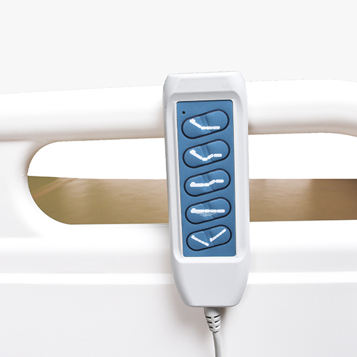 موفاكير سرير كهربائي عريض 5 حركات مع مرتبة طبية وحامل محاليل MMB5F-120