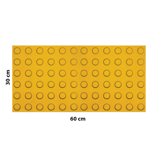 بلاطة قباب تحذير أرضية فايبر 30x60 سم بلاطة قباب تحذير أرضية فايبر 30x60 سم