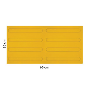بلاطة قضبان تحذير أرضية فايبر 30x60 سم