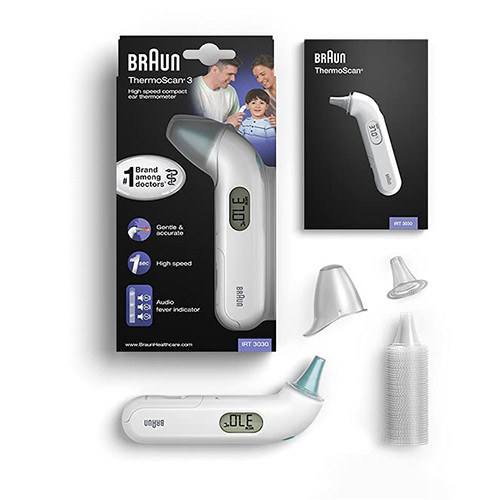 ميزان حرارة براون عن طريق الأذن 3 IRT3030