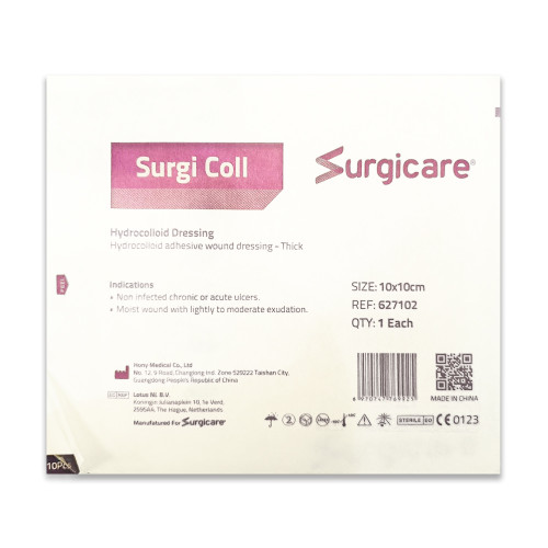 Surgicare Hydrocolloid Adhesive Wound Dressing Thick 10*10 cm