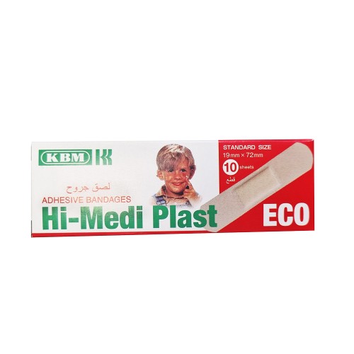 Hi-Medi Plaster Standard 19mm*72mm Japan Eco 10 Hi-Medi Plaster Standard 19mm*72mm Japan Eco 10