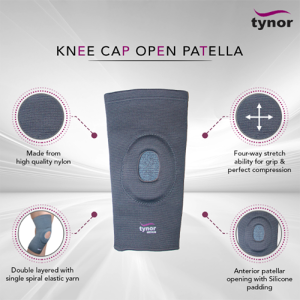Tynor Knee Cap Open With Sillicon Pad D05 S