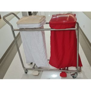 Trolley For Laundry And Garbage Double