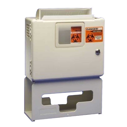 صندوق حاوية نفايات جداري مع موزع قفازات صندوق حاوية نفايات جداري مع موزع قفازات