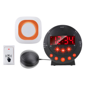 جرس باب وجهاز منبه مع فلاش ووسادة هزاز للصم