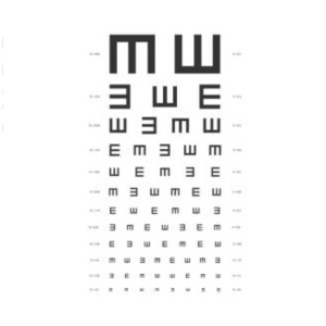 لوحة فحص النظر