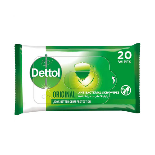 ديتول مناديل اورجينال 1 باكت × 20 منديل ديتول مناديل اورجينال 1 باكت × 20 منديل