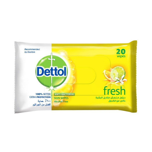 ديتول مناديل فريش 1 باكت × 20 منديل ديتول مناديل فريش 1 باكت × 20 منديل