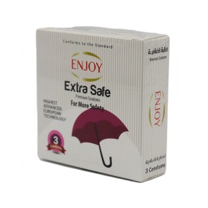 انجوي كوندوم واقي ذكري امان اضافي 3 انجوي كوندوم واقي ذكري امان اضافي 3