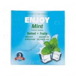 انجوي كوندوم واقي ذكري نعناع منقط 3
