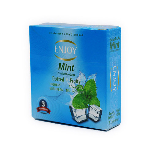 انجوي كوندوم واقي ذكري نعناع منقط 3