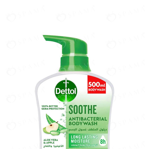 Dettol Shower Gel Soothe with Aloe Vera & Apple 500 ml