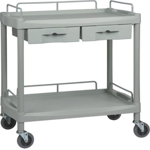 Fiber Trolley 2 Shelves With Drawer 301G Fiber Trolley 2 Shelves With Drawer 301G