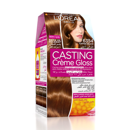L'Oreal Casting Dye Without Ammonia 6354 Delicious Toffee