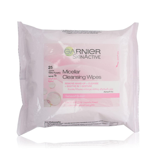 Garnier makeup remover wipes sensitive 25 wipes Garnier makeup remover wipes sensitive 25 wipes