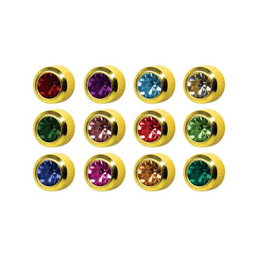 STUDEX Golden Earing Multicolor Crystal 12 Pairs R213Y