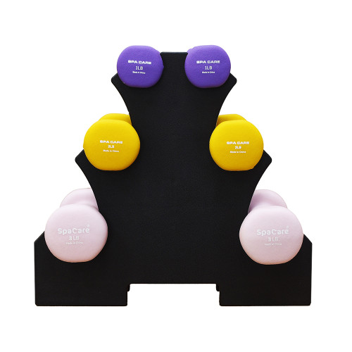 SPACARE 6 Dummbells Set With Rack