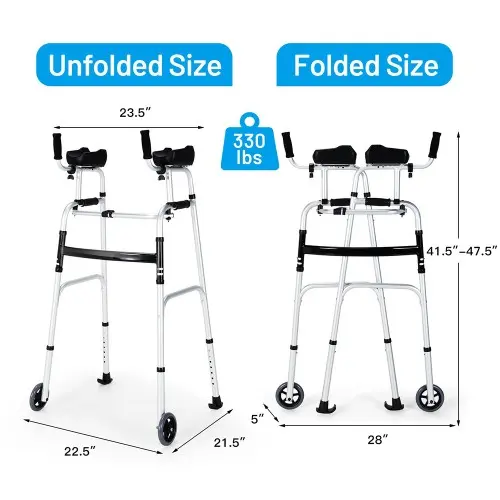 Walker With Armrest With Wheels 01975