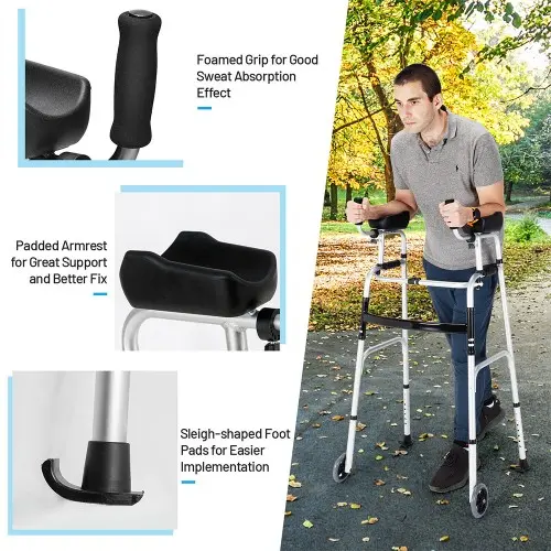 Walker With Armrest With Wheels 01975