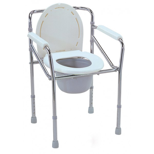 Commode WO/Wheels Silver