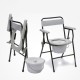Commode W/Back and Arm Wrist Black 899