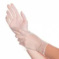 قفازات فينيل شفاف