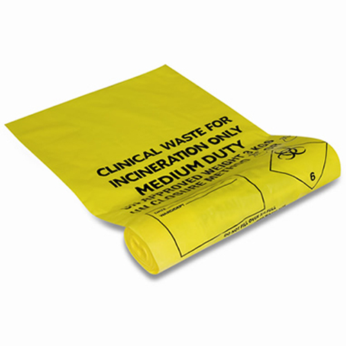 Waste Bags For Medical Disposable Yellow