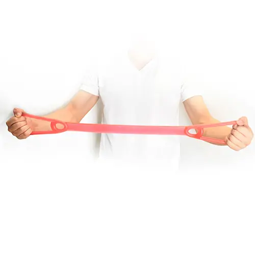 SPACARE Rubber Flex Tube with Handles For Pull Exercises