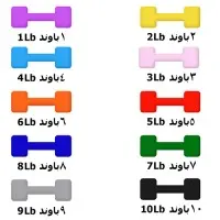 سباكير حامل اثقال كامل مع الأوزان من 10-1باوند (زوج)