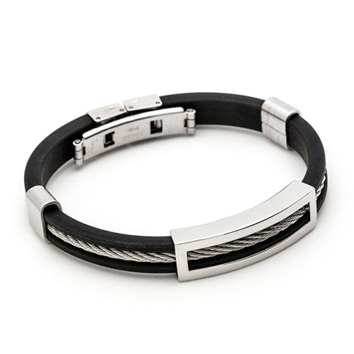 SPACARE Magnetic Bracelet Silicone Stainless SSI011