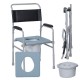 Foldable Commode Wheelchair 7008