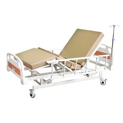 موفاكير سرير كهربائي 4 حركات مع مرتبة طبية وحامل محاليل MMB4A-90