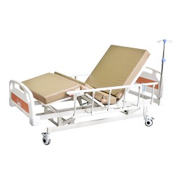 موفاكير سرير كهربائي عريض 4 حركات مع مرتبة طبية وحامل محاليل MMB4A-120